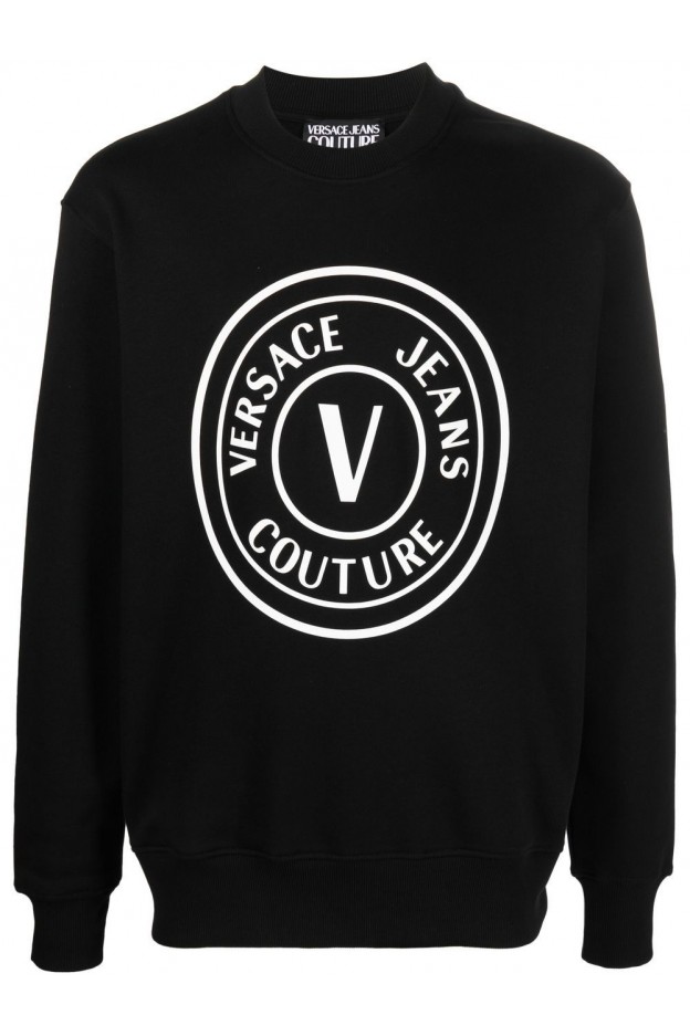 Versace Jeans Couture Felpa logo-print cotton sweatshirt 73GAIT22CF00T