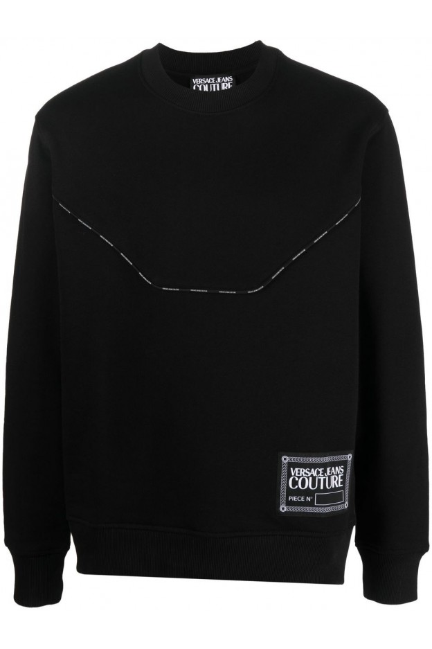 Versace Jeans Couture logo-tape detail sweatshirt 73GAI312F0002