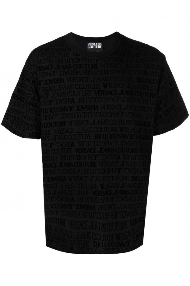 Versace Jeans Couture logo-print round-neck T-shirt 73GAH6R1JS103