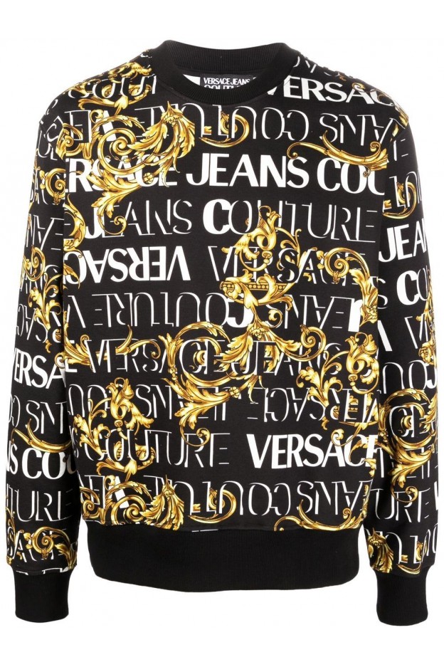 Versace Jeans Couture felpa con stampa barocca  73GAI3R0FS041