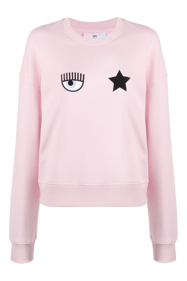 Chiara Ferragni Pink sweatshirt with print 73CBIT06CFT07