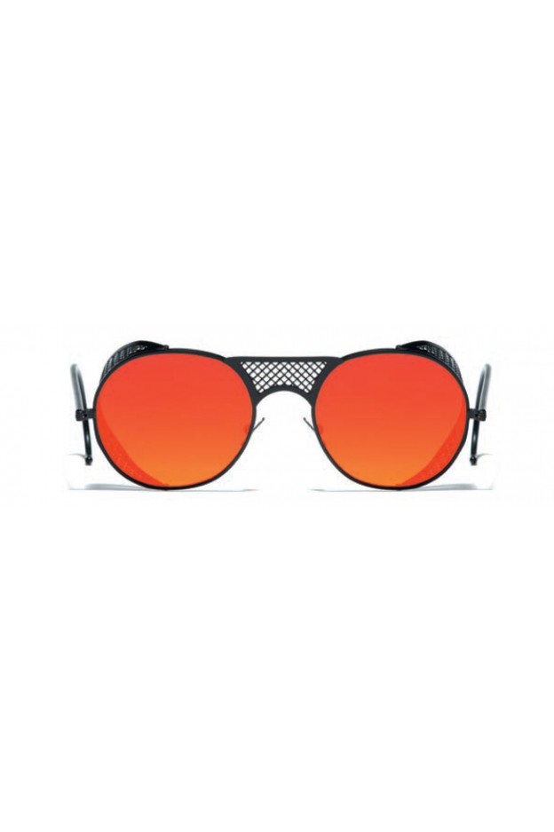 L.G.R. Lawrence Sunglasses Black Matt 22 / Flat Red Mirror New Collection 2018