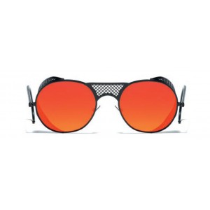 L.G.R. Lawrence Sunglasses Black Matt 22 / Flat Red Mirror New Collection 2018