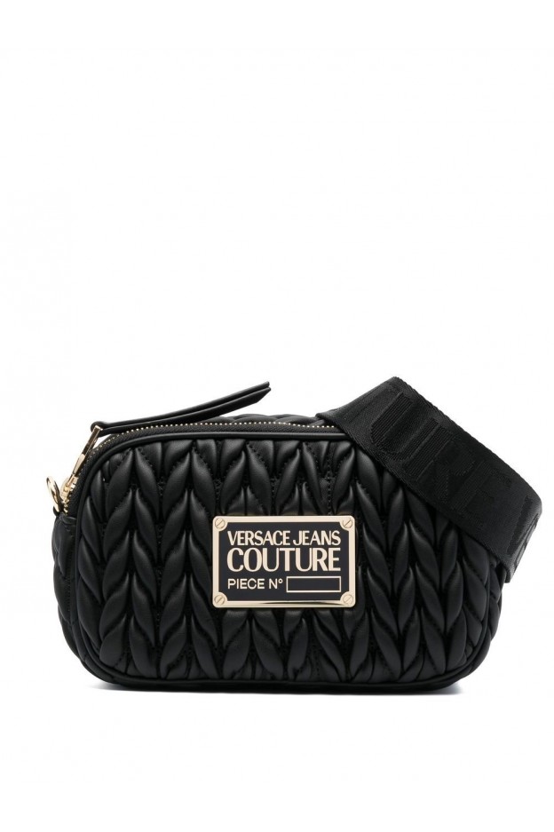 Versace Jeans Couture borsa a trocolla con placca oro 73VA4BO6ZS409