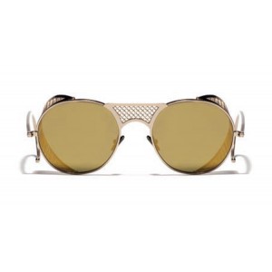 L.G.R. Lawrence Sunglasses Gold 03 / Flat Gold Mirror New Collection 2018