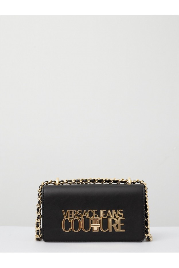 Versace Jeans Couture Shoulder bag with logo and gold chain 7000000015298