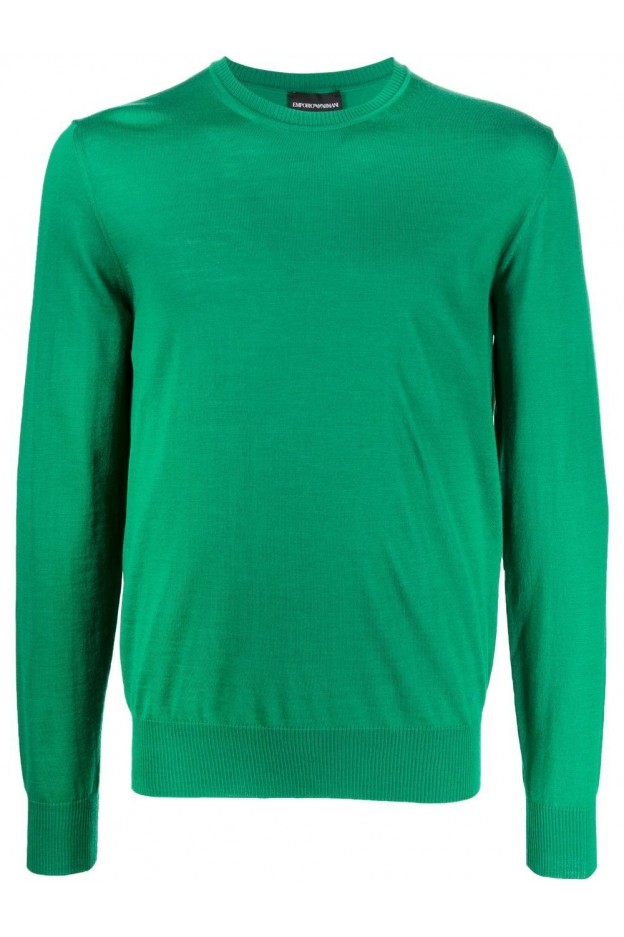 Emporio Armani Green crew-neck sweater 8N1M421M67Z