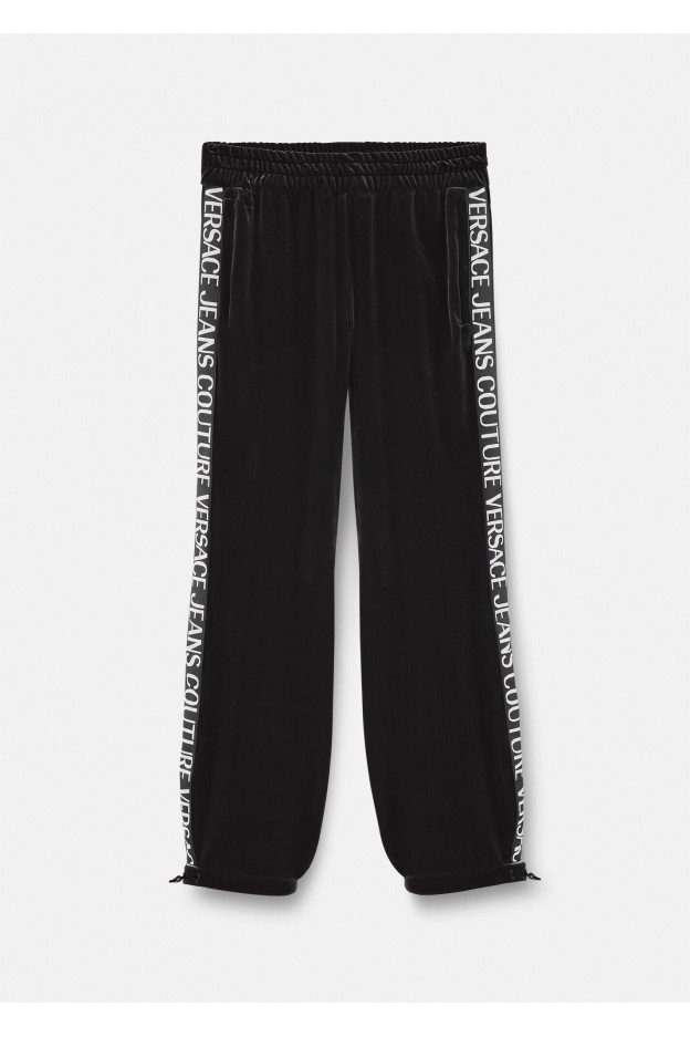 Versace Jeans Couture Velvet Sports Pants with Logo 73HAA321 J0008 899