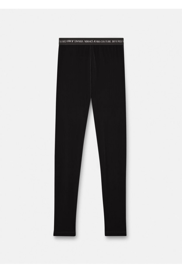 Versace Jeans Couture Leggings in velvet with logo 73HAC101 J0008 899