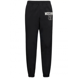 Moschino Logo Print Cotton Sweatpants ZRJ0315 7028 1555 Black