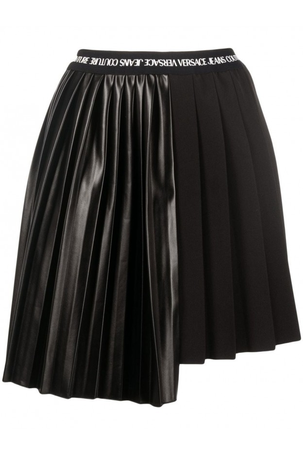 Versace Jeans Couture Asymmetrical pleated skirt 73HAE8A1N0103