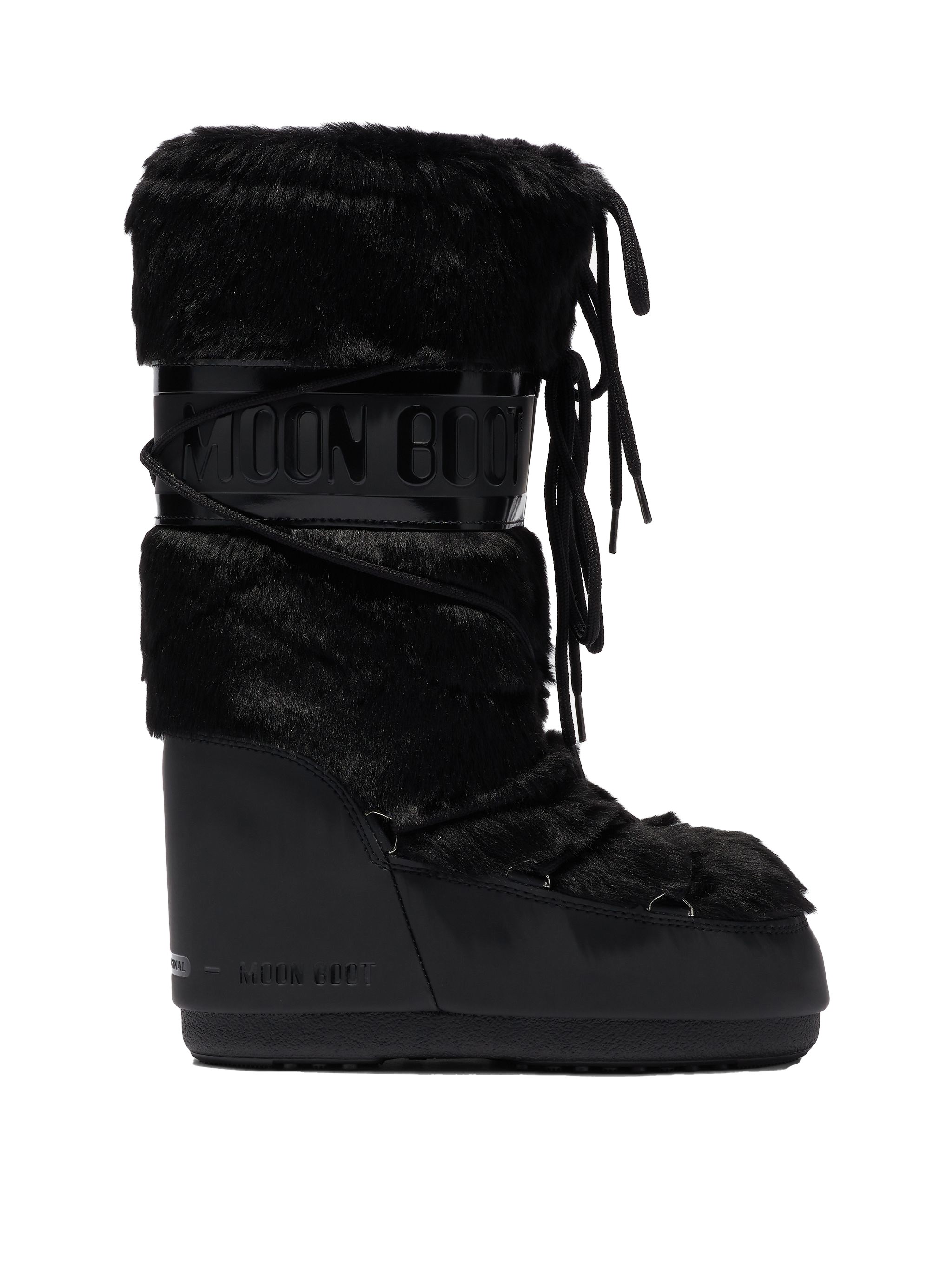 Moon Boot Icon Black Faux-Fur Boots 14089000 001