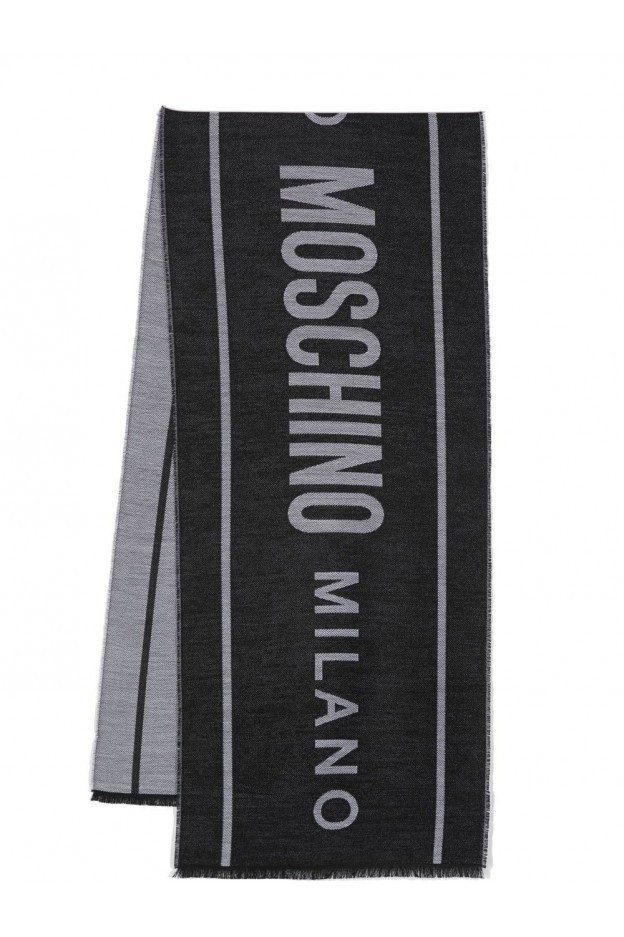 Moschino Sciarpa a Righe Con Logo 501950 M5647