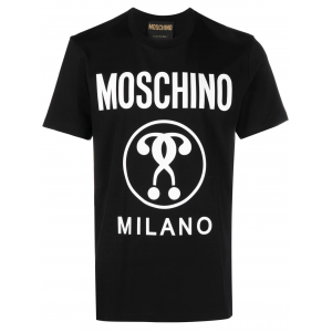 Moschino logo-print organic cotton T-shirt ZRA0703 7041 Black