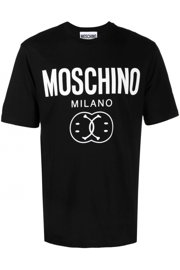 Moschino smiley logo-print T-shirt J07257041