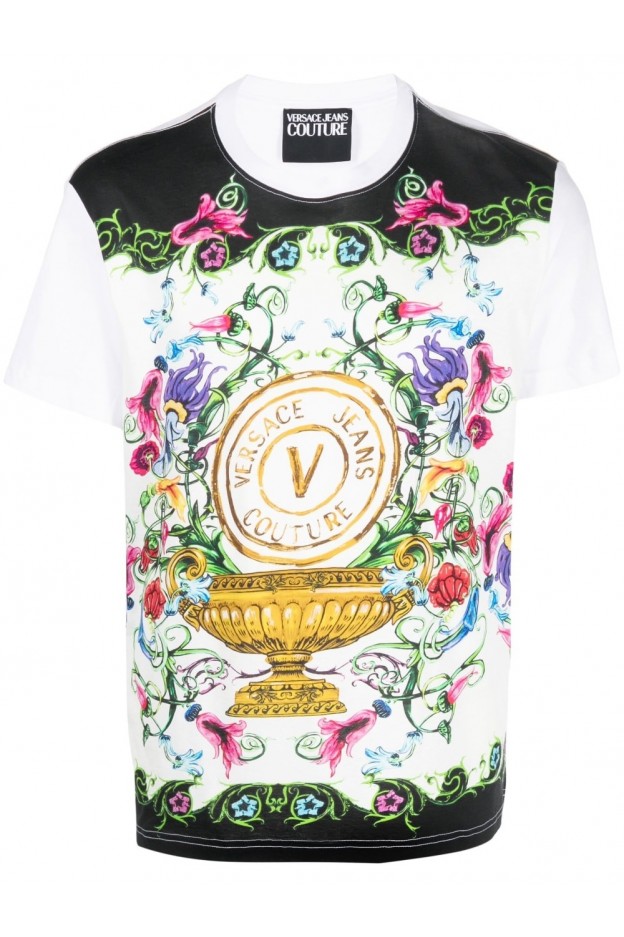 Versace Jeans Couture graphic-print T-shirt 74GAH6SGJS174