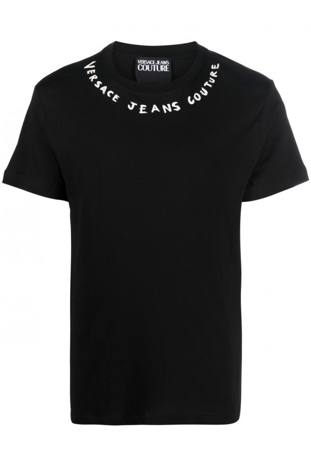 Versace Jeans Couture logo-print T-shirt 74GAHT17CJ00T