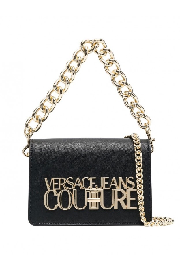 Versace Jeans Couture Borsa a tracolla con placca logo 74VA4BL3ZS467 Nuova Collezione Primavera Estate 2023