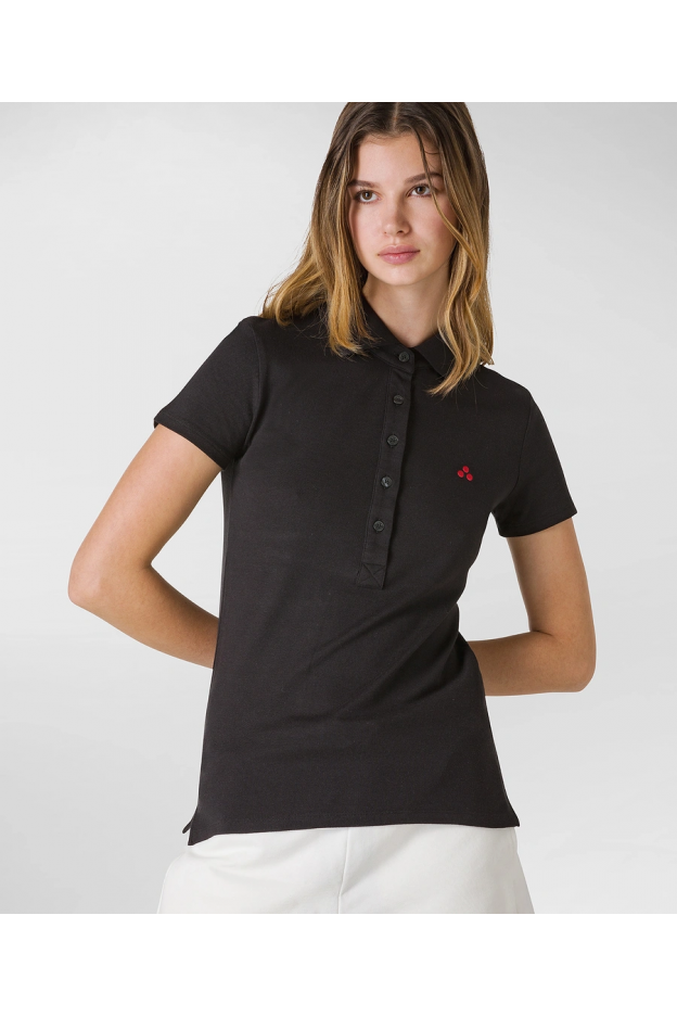 Peuterey Soft Piquet Polo Shirt with Embroidered Logo PED425099012084NER