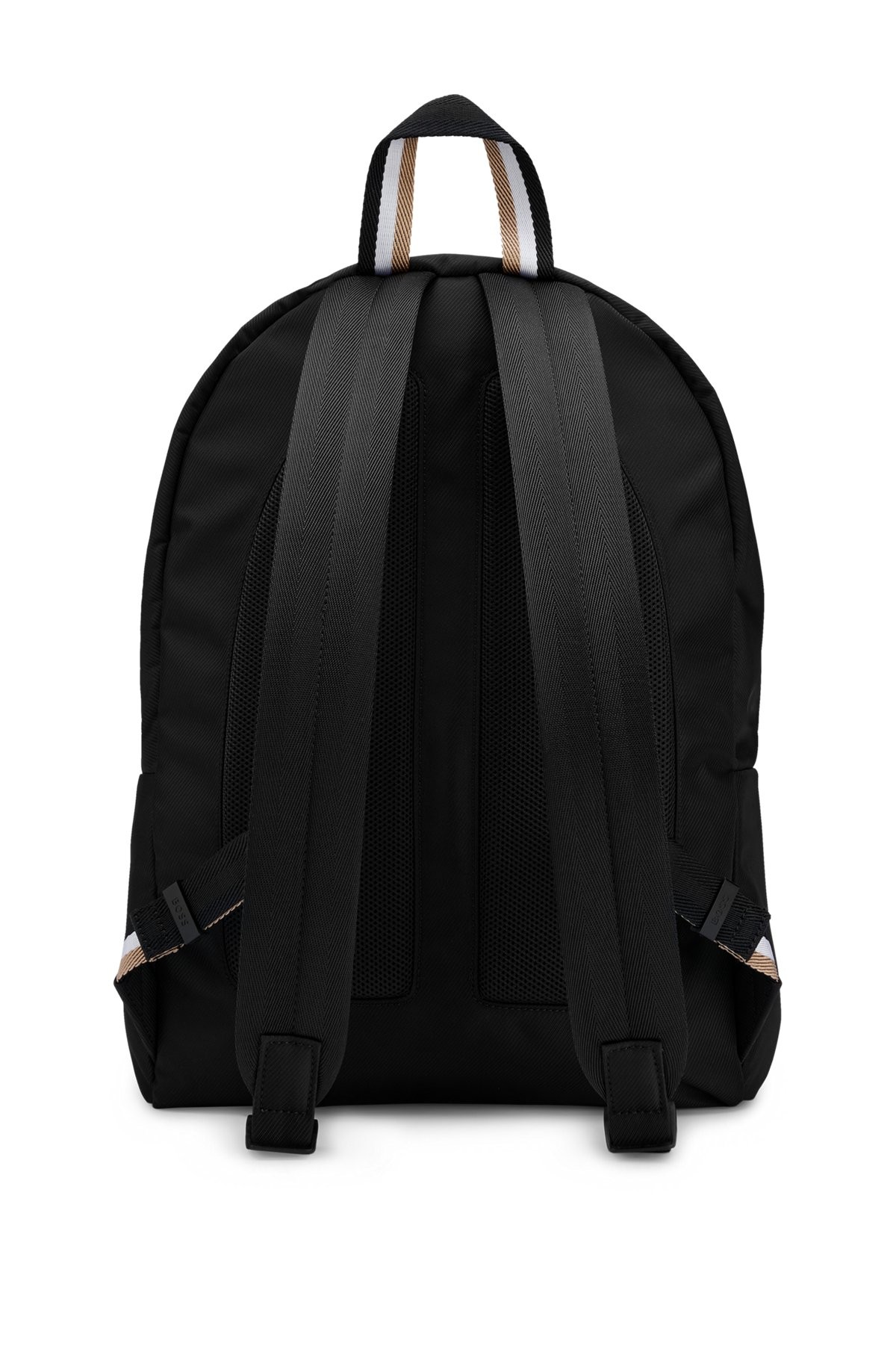 Boss - Hugo Boss Recycled-material backpack with signature-stripe logo ...