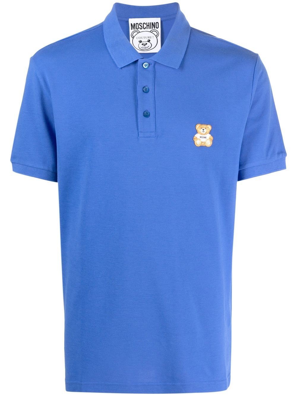 Moschino logo-patch polo shirt  A16032042