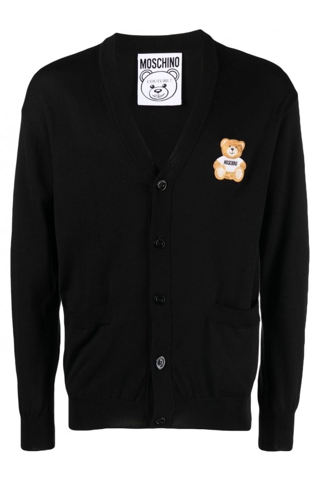 Moschino Teddy Bear-patch cardigan A09042001