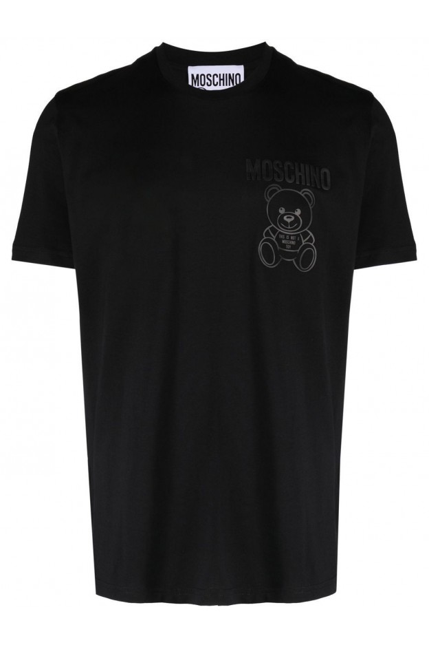 Moschino logo-print organic cotton T-shirt V07312041