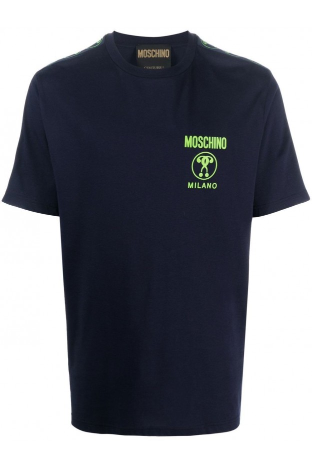 Moschino logo-tape detail T-shirt A07082041