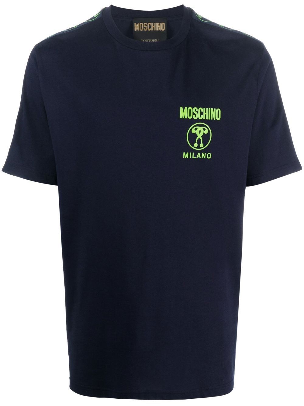 Moschino logo-tape detail T-shirt A07082041