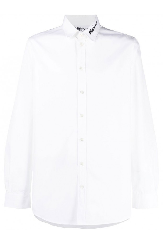 Moschino logo-print button-up shirt J02252035