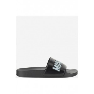 Moschino Slides in gomma con logo MB28022G1GG10000