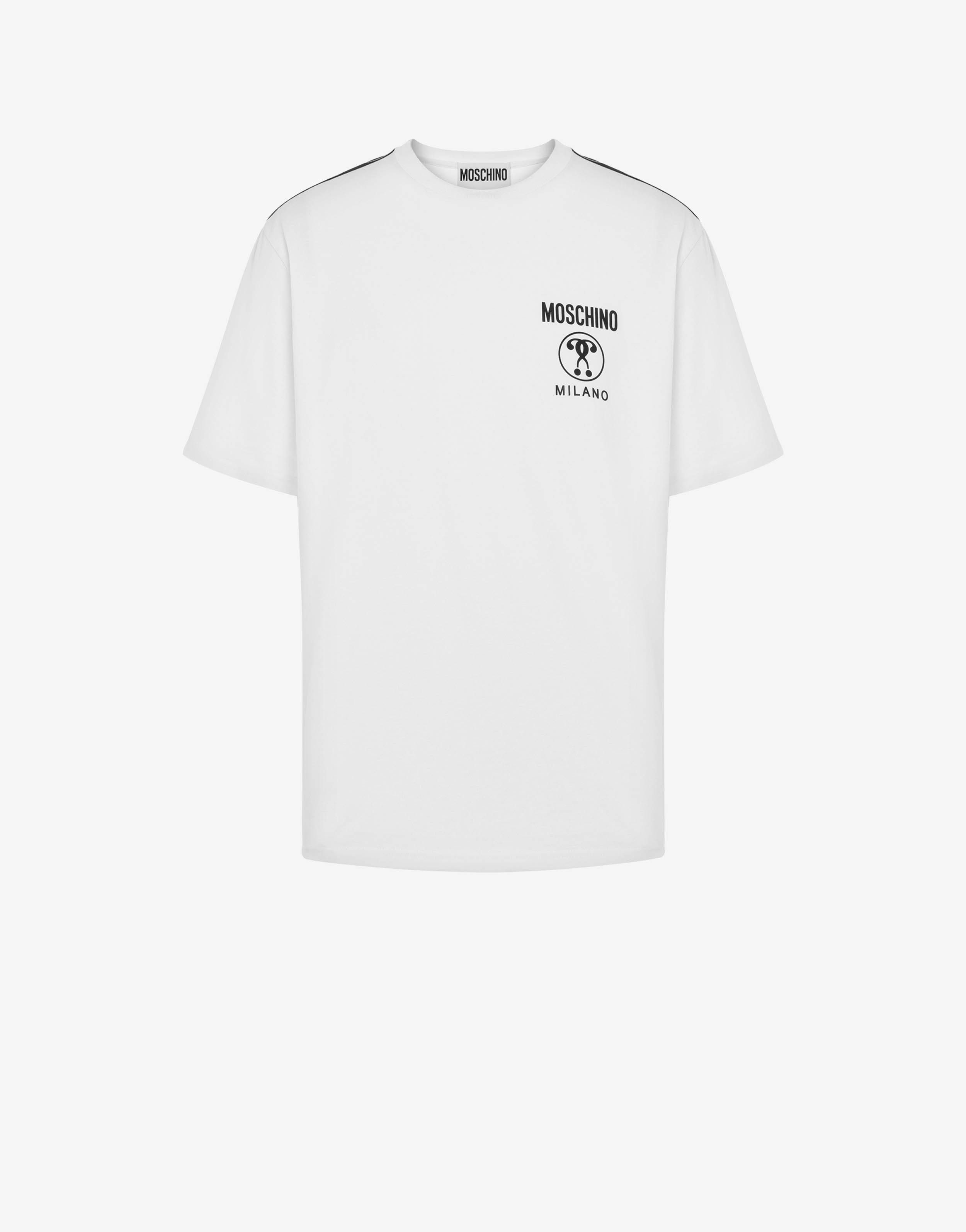 Moschino T-Shirt In Cotone Organico Double Question Mark 221ZPA070820411 001