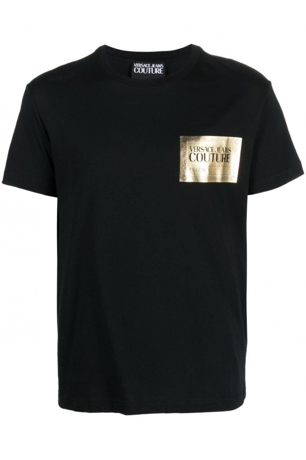 Versace Jeans Couture T-shirt con stampa 74GAHG02CJ00G Nuova Collezione Primavera Estate 2023