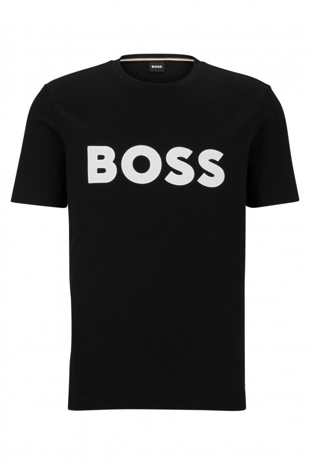 Boss - Hugo Boss Cotton-Jersey Regular-Fit T-Shirt With Logo Appliqué  50486200