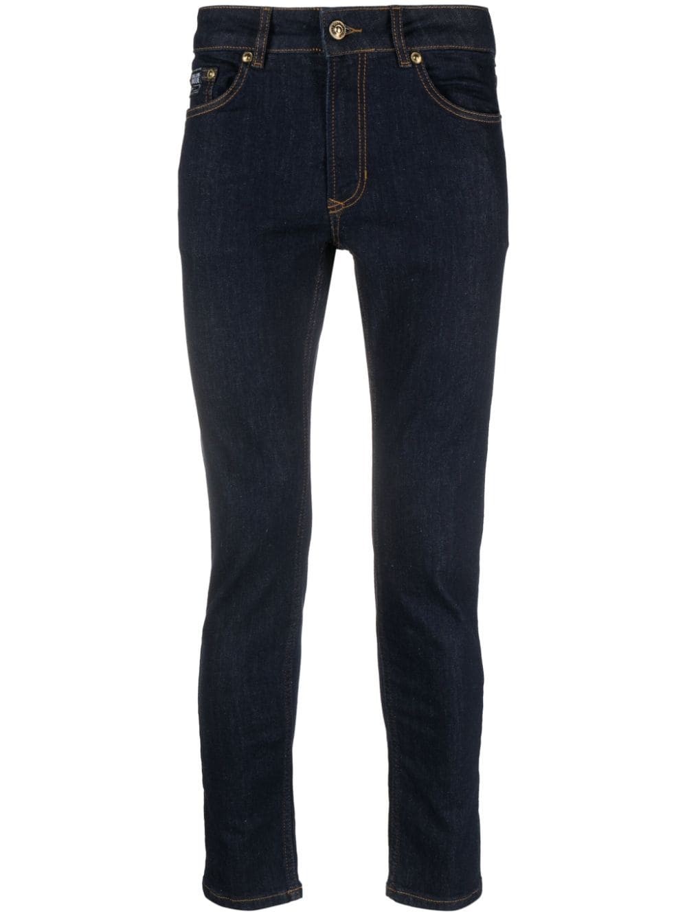 Versace Jeans Couture Jeans skinny con applicazione logo 75GAB540CDW02 Nuova Collezione Collezzione Autunno Inverno 2023 - 2024
