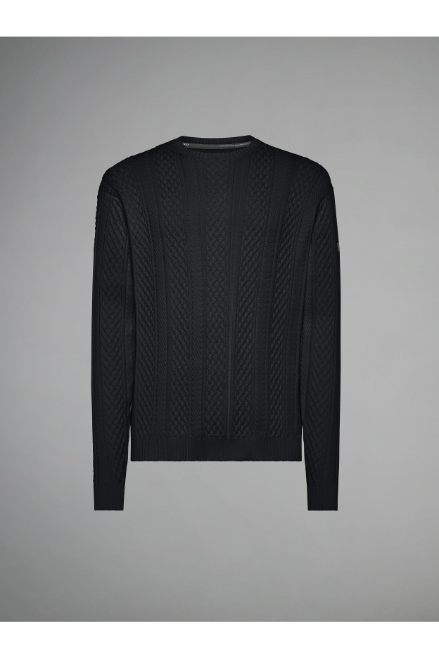 RRD - Roberto Ricci Designs Amos Net Round Knit W23146 010 Black