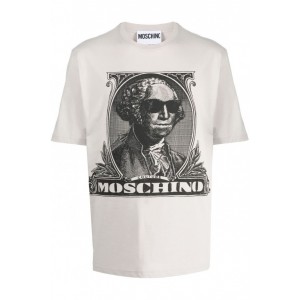 Moschino T-shirt con stampa A07337041 Nuova Collezione Collezzione Autunno Inverno 2023 - 2024
