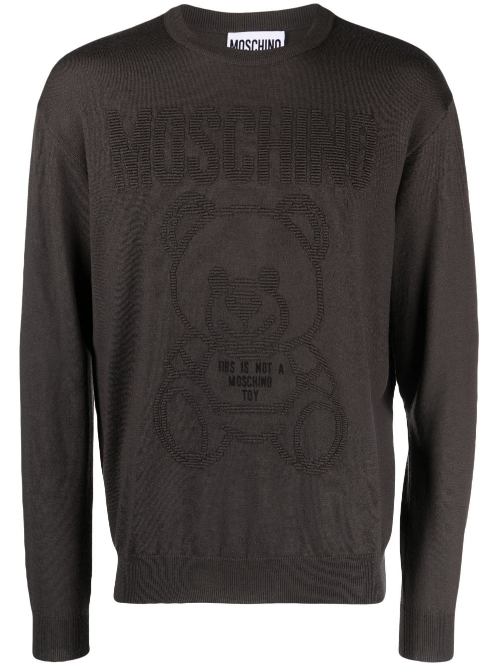 Moschino Felpa con motivo teddy bear A09087000 Nuova Collezione Collezzione Autunno Inverno 2023 - 2024