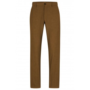 Boss - Hugo Boss  Slim-Fit Trousers In Micro-Pattern Performance-Stretch Fabric P-GENIUS-233F - 50502473