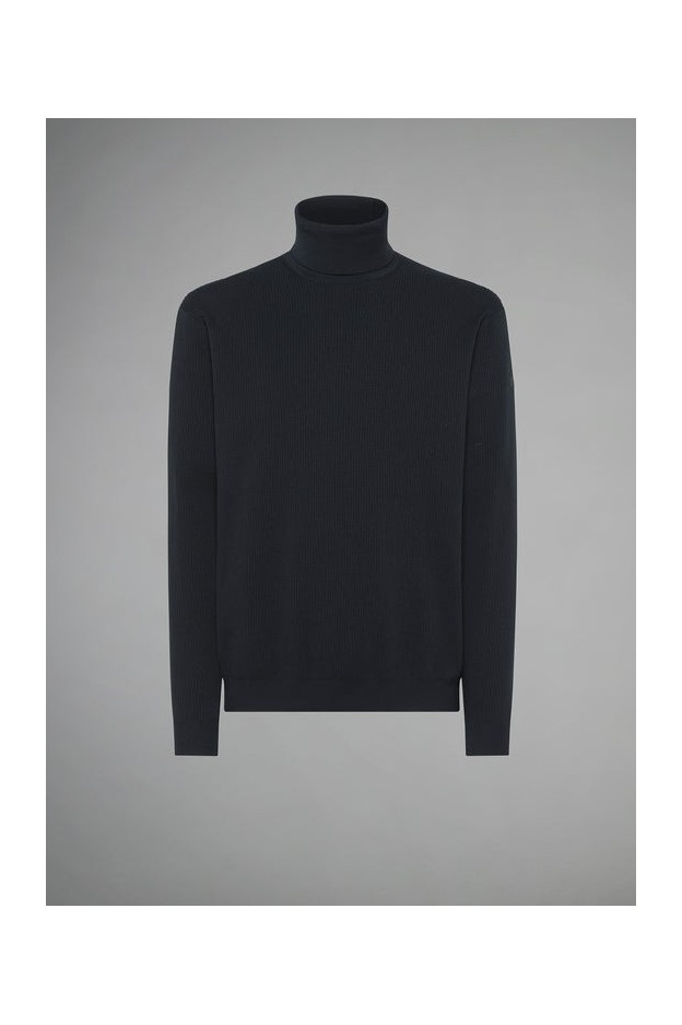 RRD - Roberto Ricci Designs Amos lupin turtleneck knit W23140 060 Blue Black
