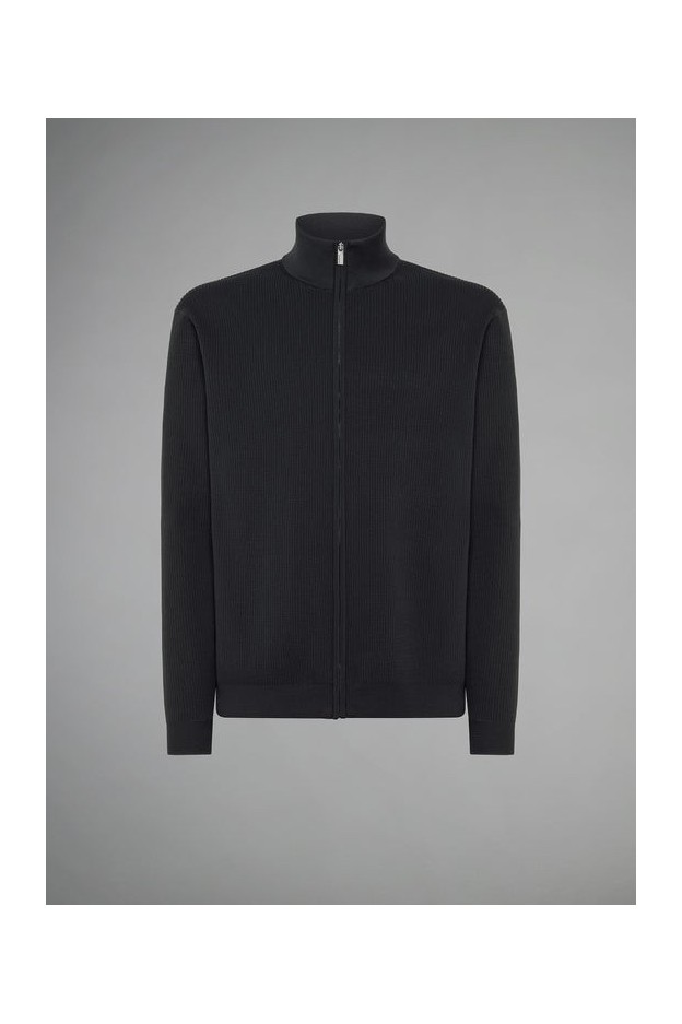 RRD - Roberto Ricci Designs Amos lupin full zip knit W23141 060 Blue Black