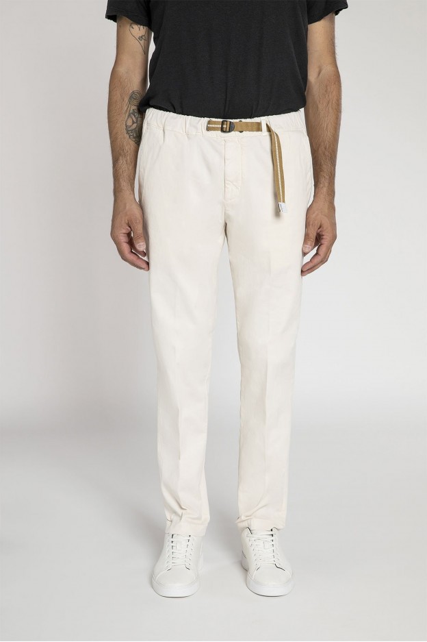 White Sand Pantalone In Cotone Stretch 23WSU66 05