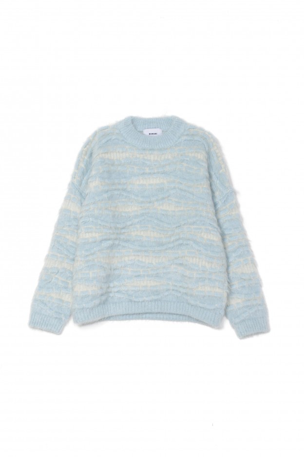 Bonsai 3D Mohair Crewneck Sweater