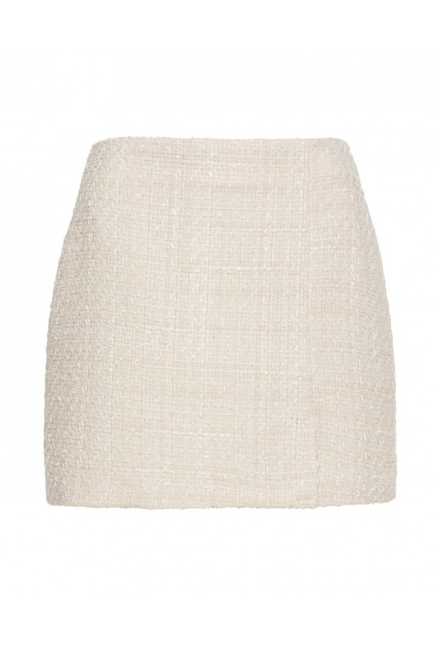 Access Fashion Mini skirt with slit 34-6002-OFWHT
