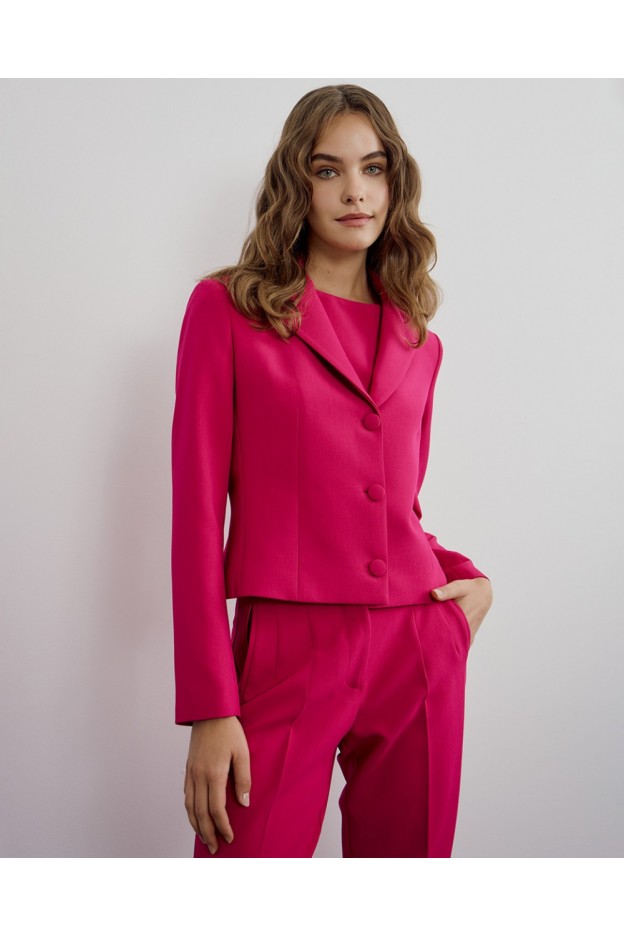 Access Fashion Tailored blazer with thin belt 34-1060-FOUX