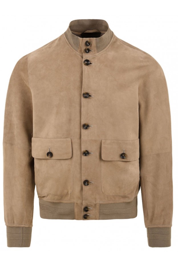 The Jacket Leathers Giubbotto Uomo Con Chiusura Con Bottoni