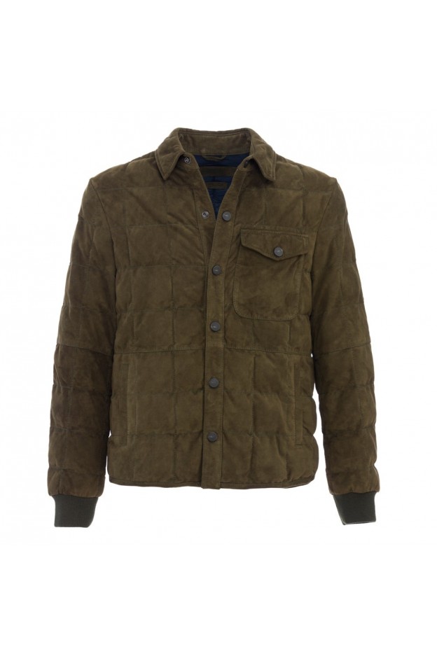 The Jacket Leathers Giubbotto Fargo Winter Sede Verde