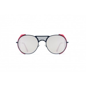 L.G.R LAWRENCE FLAP Black Matt 22 / Red // Flat Silver Mirror 1976 - New Collection 2018