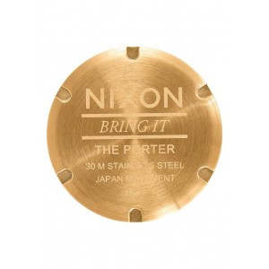 Nixon Porter , 40 Mm All Rose Gold / Black A1057-1932-00 - Nuova Collezione 2018