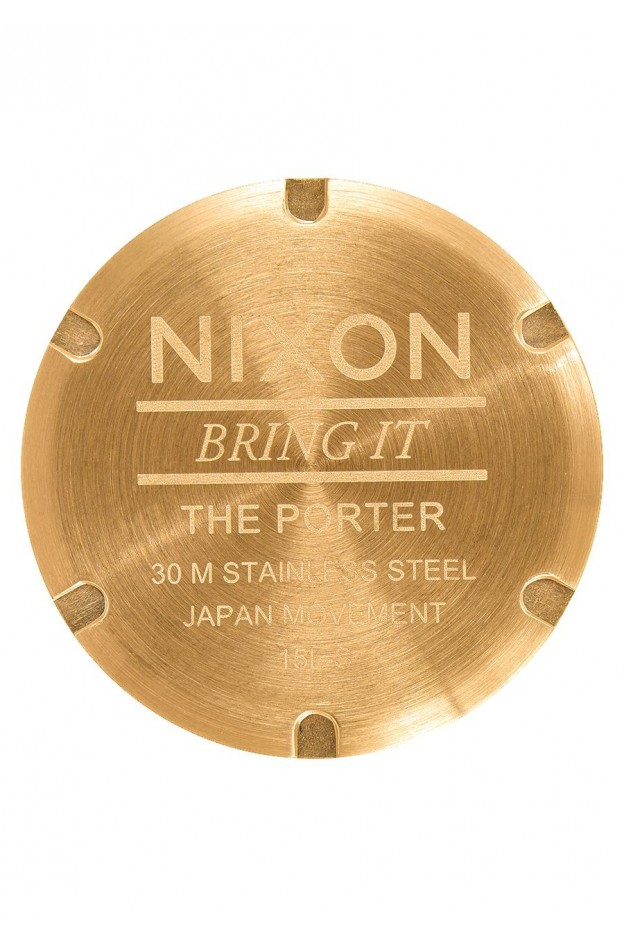 Nixon Porter , 40 Mm All Gold / Black Sunray A1057-2042-00 - Nuova Collezione 2018